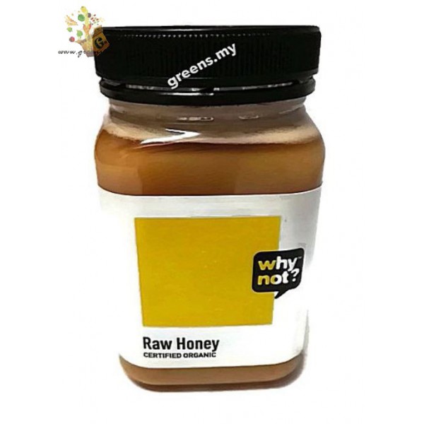 why not? Organic Raw Honey (500g), New Zealand - Green  