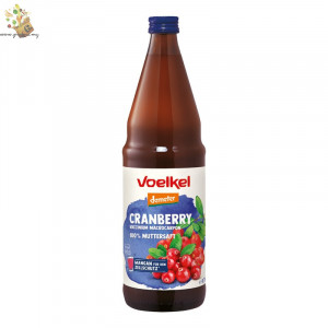 Voelkel Organic juice Pure Cranberry, 750ml